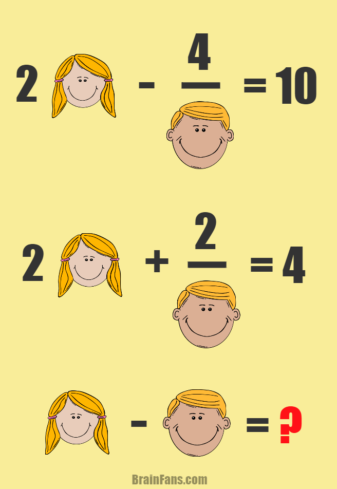 Math brain test  Kids Riddles Logic Puzzle - BrainFans