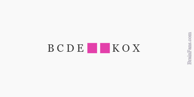 Brain teaser - Number And Math Puzzle - Which letters? - Which of the two letters fit in the series and replace two pink boxes?