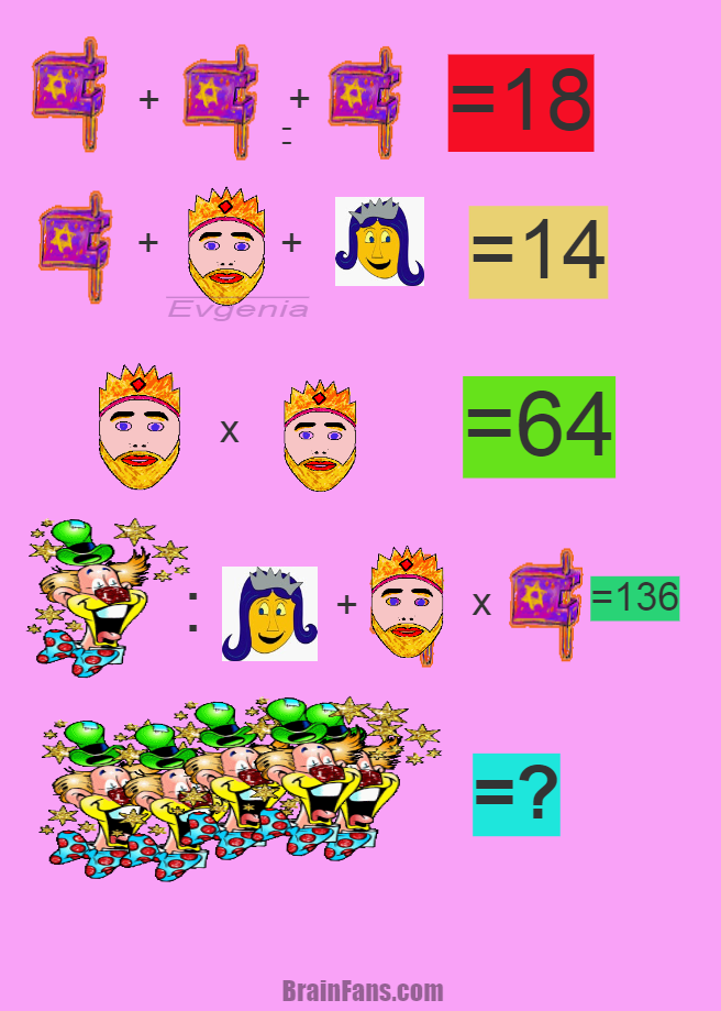 Brain teaser - Number And Math Puzzle - Happy Purim - 