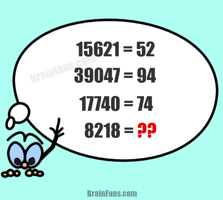 Brain teaser - Number And Math Puzzle - easy number sequence puzzle - Look at the number sequence puzzle and try to solve it. It should not take you more than a few minutes. Is it easy for you? What do you think?