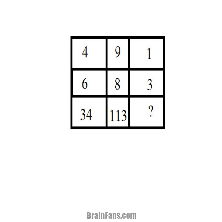 test your brain find the missing number. 