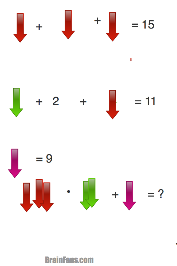 Brain teaser - Kids Riddles Logic Puzzle - cool arrow - 