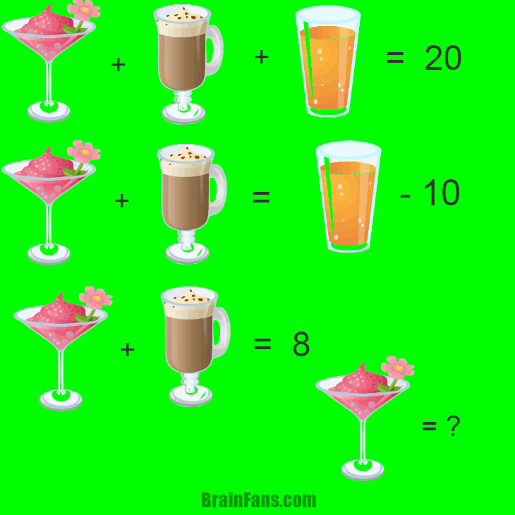 Brain teaser - Kids Riddles Logic Puzzle - drinks - easy !
