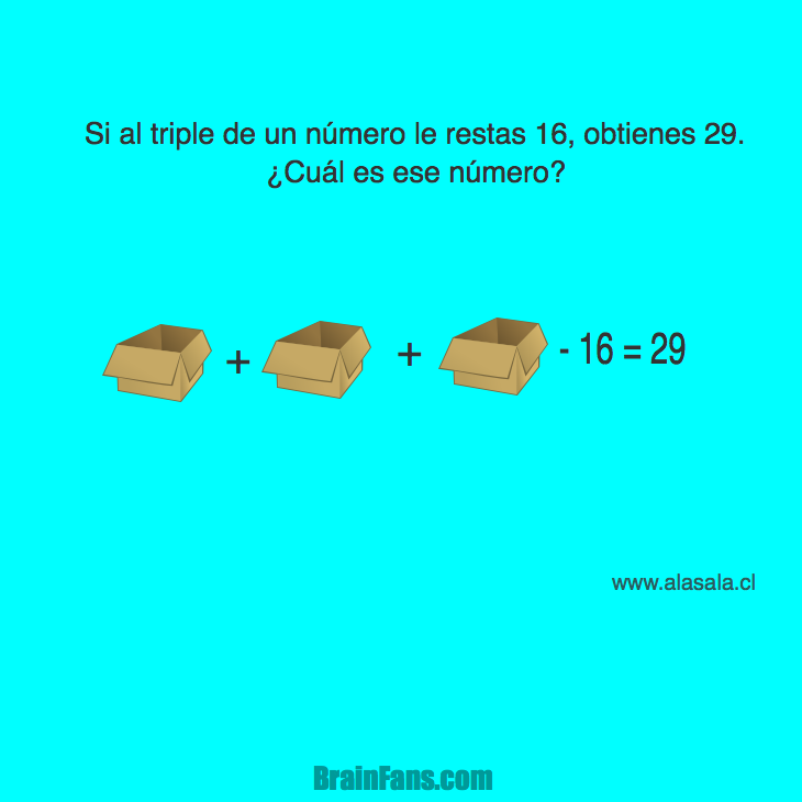 Brain teaser - Kids Riddles Logic Puzzle - ecuación 3 - Planteo de ecuación usando Semiótica. Induccion. 