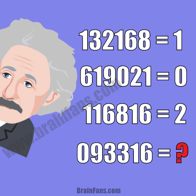 Brain teaser - Number And Math Puzzle - Best logic puzzle - This is the best logic puzzle for you to be solved. Look at athe number sequences and find the pattern. If you like it, also have a look at the logic puzzles at BrainFans.com. 