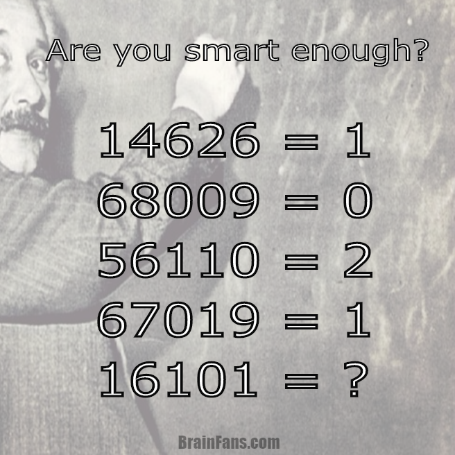 Brain teaser - Number And Math Puzzle - Easy number puzzle - Are you a smart person? Einstein? Take a look at the numbers and show your skills. What is the number behind the question mark? Easy number puzzle is prepared for you.