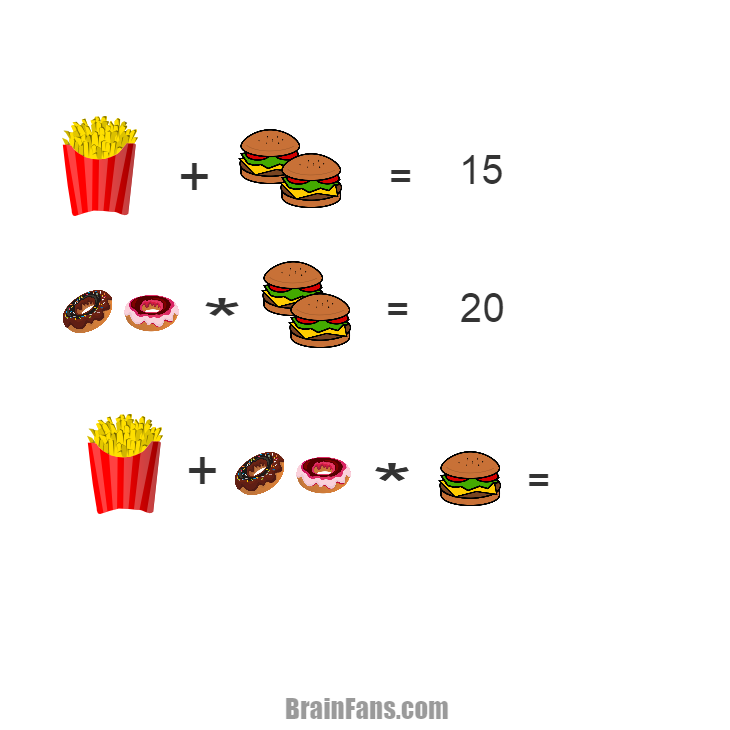 Brain teaser - Number And Math Puzzle - Food Puzzle  - anyone can play it