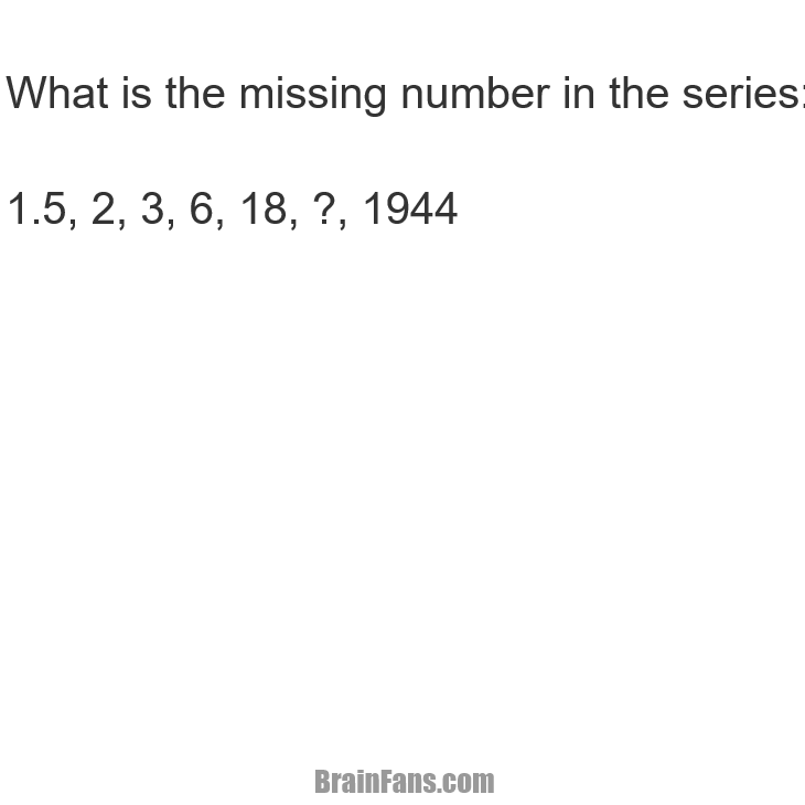 test your brain find the missing number. 