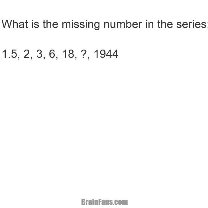 test your brain find the missing number. ​ 