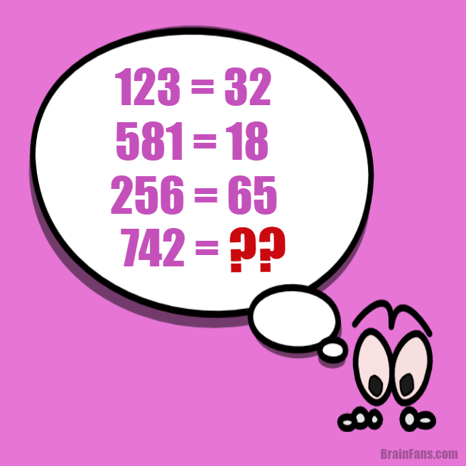 Brain teaser - Number And Math Puzzle - Number puzzle with a bug again - The well known bug is here once more. It is asking you for a number which is the result (provided there is a pattern in the equations).