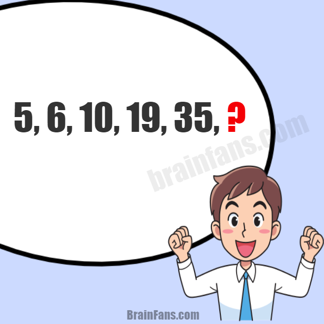 Brain teaser - Number And Math Puzzle - Number Series and Number Pattern - Find the next number in the row based on the pattern. Only for geniuses. Are you one of them?