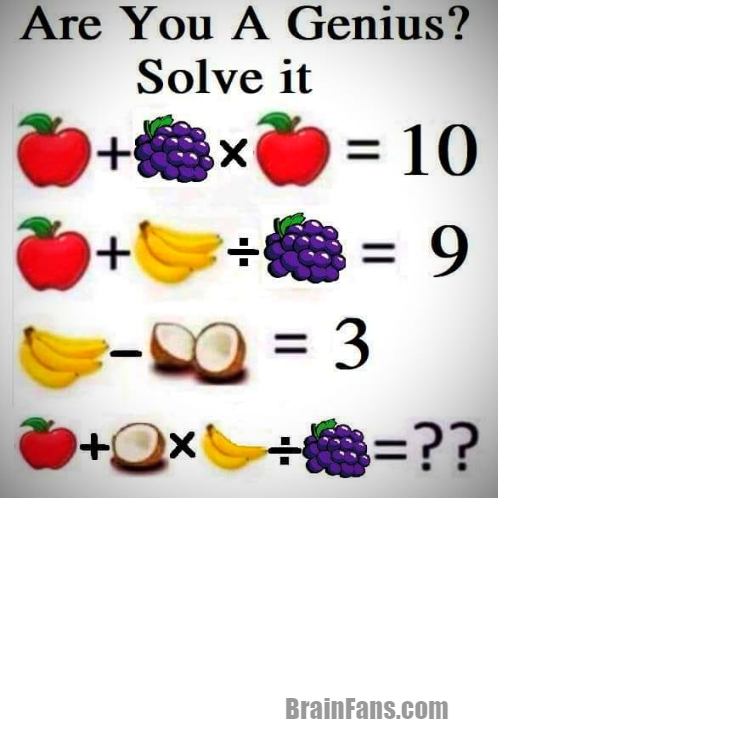 Brain teaser - Picture Logic Puzzle - Only Genius can solve it - Nil