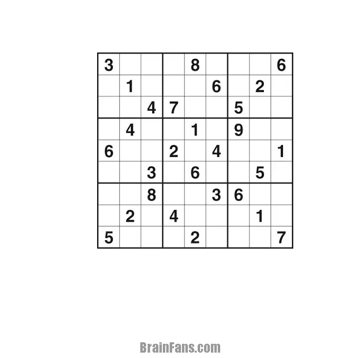 Brain teaser - Sudoku Puzzle - Sudoku - Easy